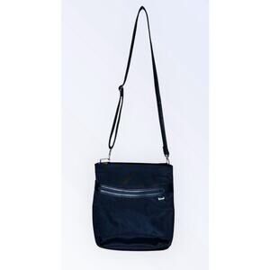 TUMI Black Ballistic Nylon Crossbody Bag Adjustable Travel Purse Lightweight